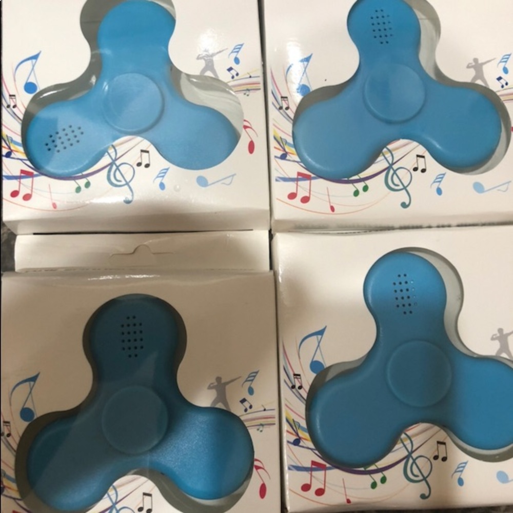Blue Bluetooth Led Fidget Spinners